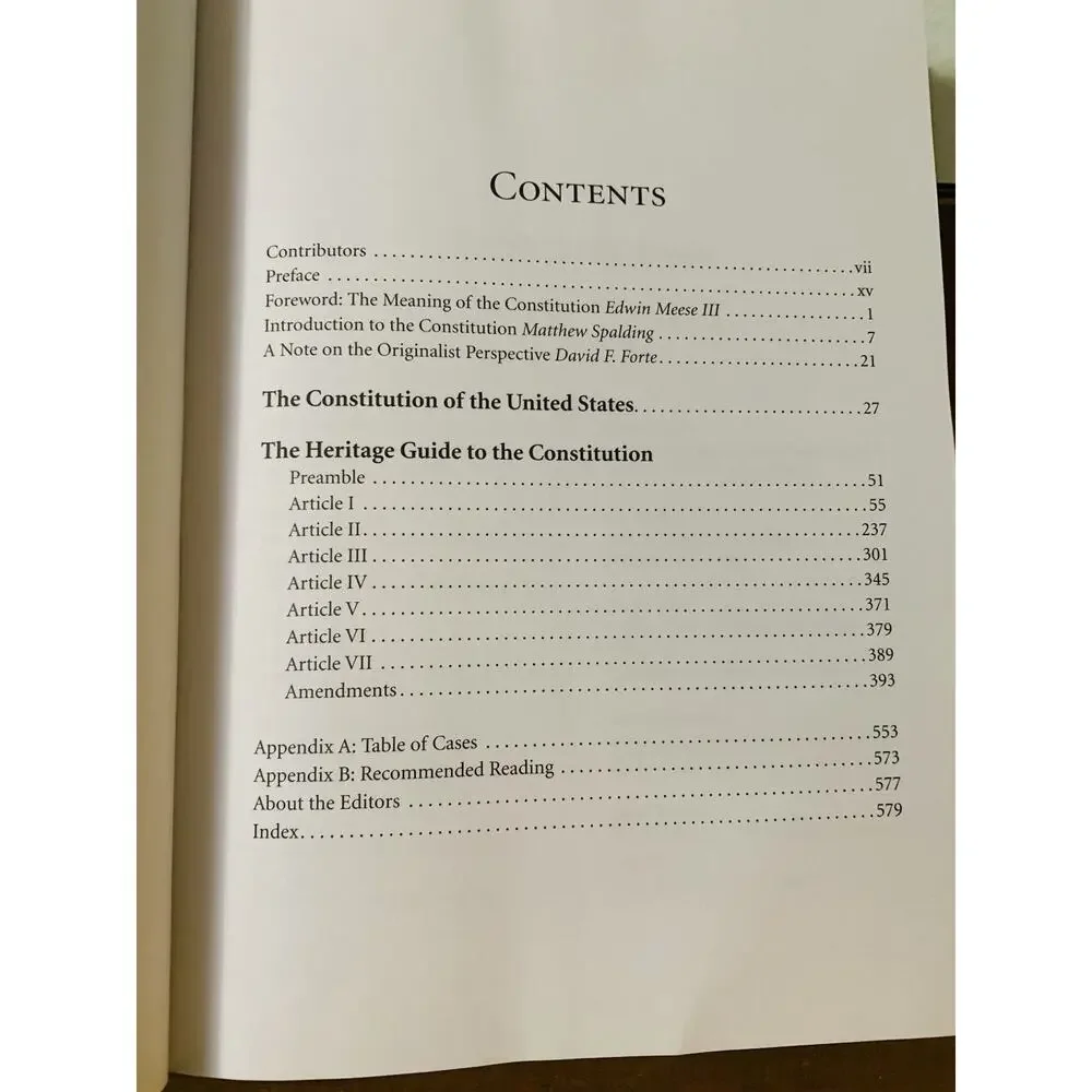 The Heritage Guide to the Constitution: Fully Revised Second Edition 2014